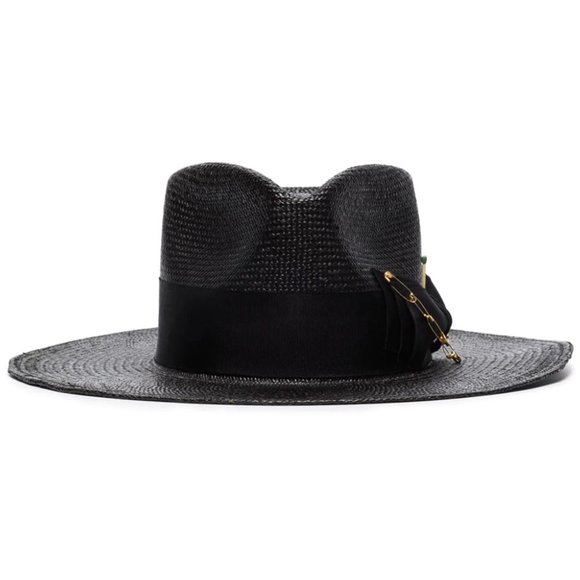 Accessories Nick Fouquet Midnight Straw Fedora Hat Poshmark